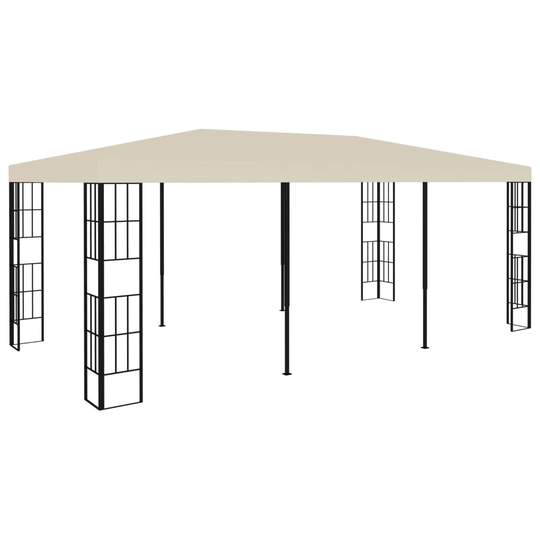 vidaXL Paviljong 3x6 m gräddvit