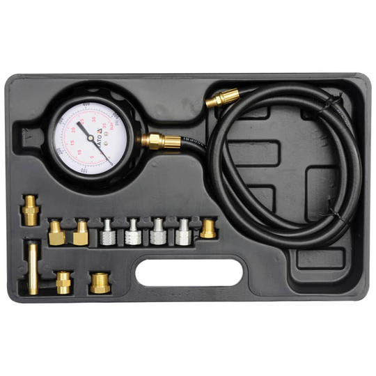 YATO Oljetryckstestare set 12 delar i metall YT-73030