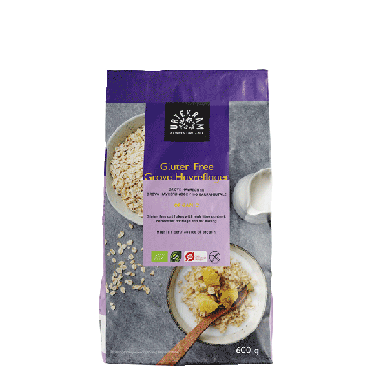 Grova Havreflingor glutenfree, 600 g