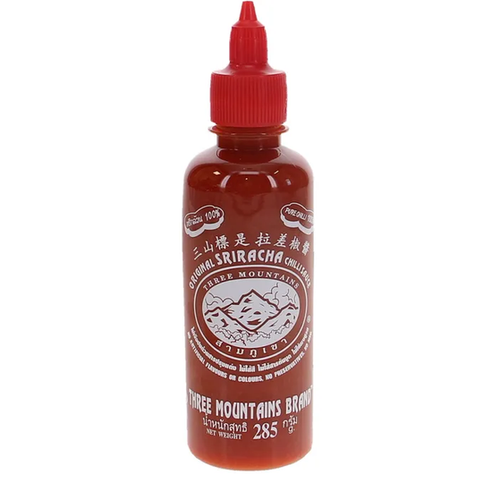 Three mountains Röd Sriracha