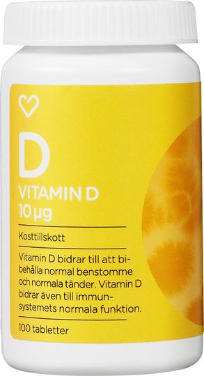 Hjärtats Vitamin D 10μg Tablett 100st