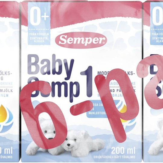 Semper BabySemp 1, drickfärdig 6-pack