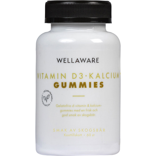 WellAware Vitamin D3 och Kalcium Gummies 60 st