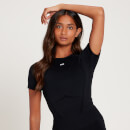 MP Women's Tempo Seamless Short Sleeve Crop Top - Svart - L