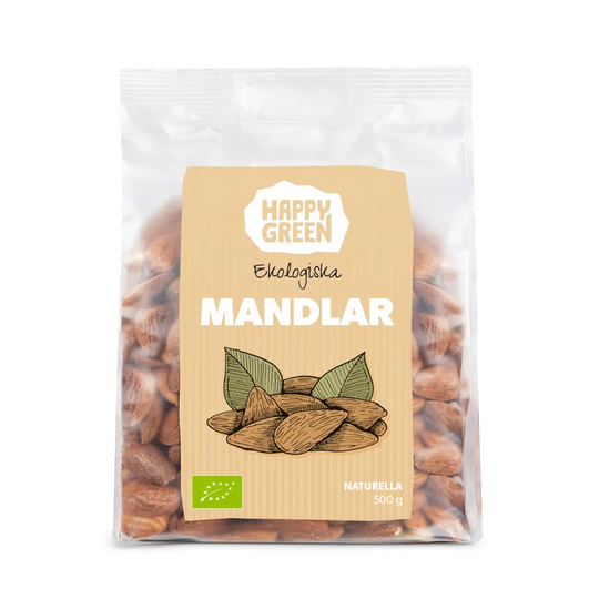 Happy Green Mandlar, 500g ekologisk