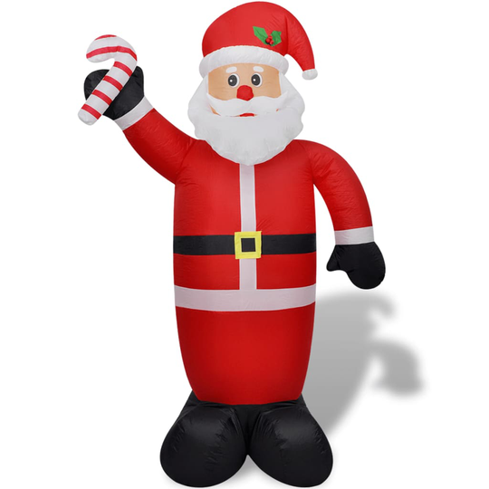 vidaXL Uppblåsbar jultomte 240 cm