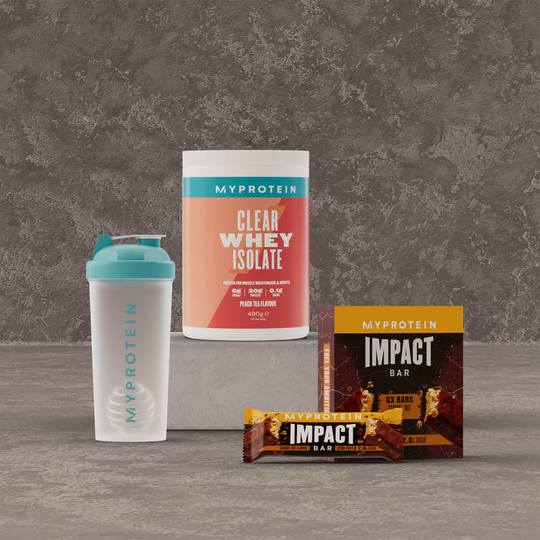 Clear Protein Starter Pack - Fudge Brownie - Peach Tea