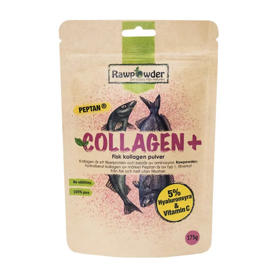 Rawpowder Collagen Plus, 175g marint pulver