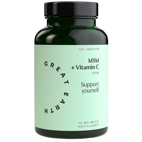 Great Earth MSM + Vitamin C, 120 tabletter