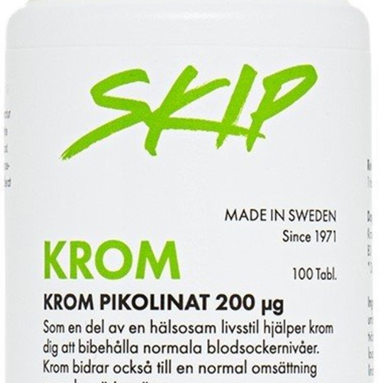 Skip Nutrition Skip Krom 100 tabletter