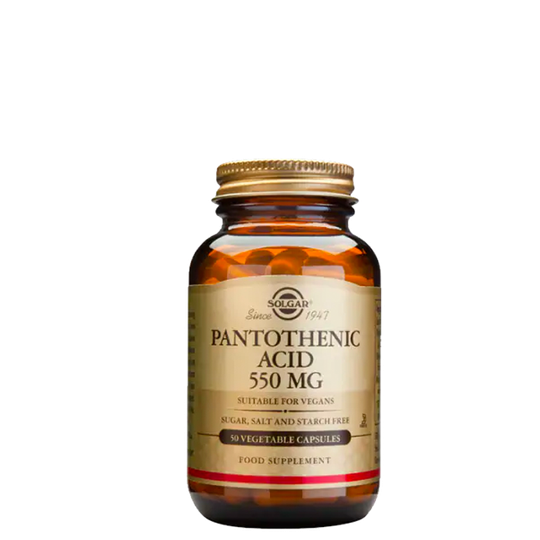 Pantothenic Acid 550 mg, 50 kapslar