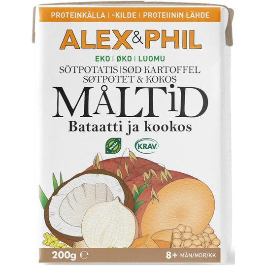 Alex & Phil Vår Sötpotatis- & Kokosmåltid 200 g