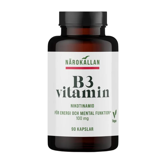 Närokällan B3 Nikotinamid 100mg, 90 kapslar