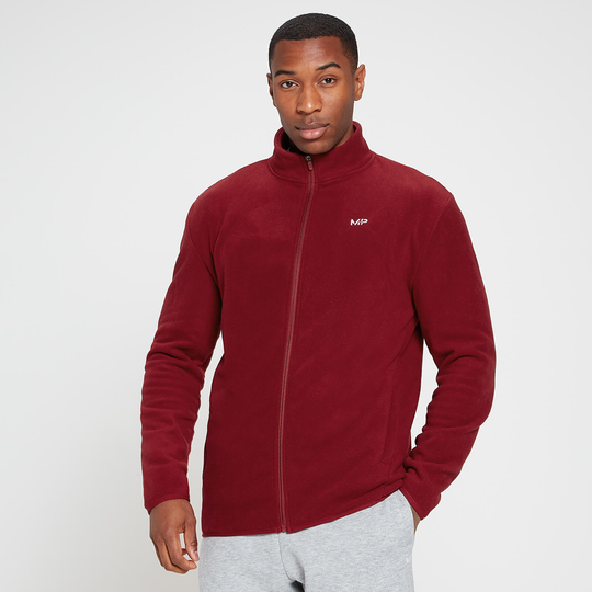 MP Men's Rest Day Zip Up Fleece - Vinröd - M