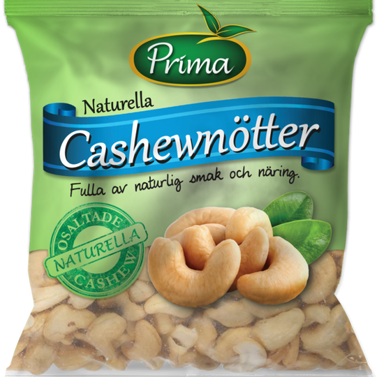 Prima Cashew Naturell Klass 1 400 g