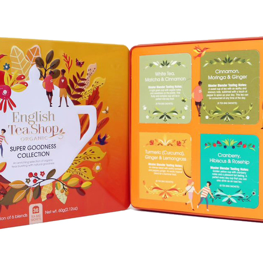 English Tea Shop Super Goodness Collection Orange plåt 36 påsar 61,5 g