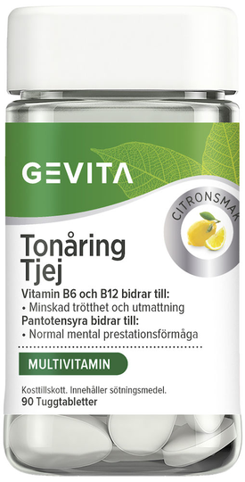 Gevita Tonåring Tjej Citron Tuggtablett 90st