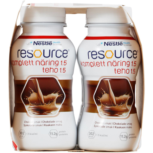 Nestlé Resource Komplett Näring 1.5 Choklad 4 x 200 ml