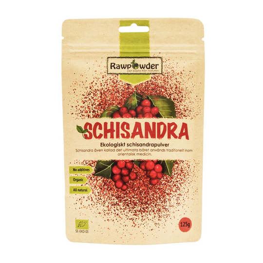 Rawpowder Schisandra, 125g pulver ekologisk