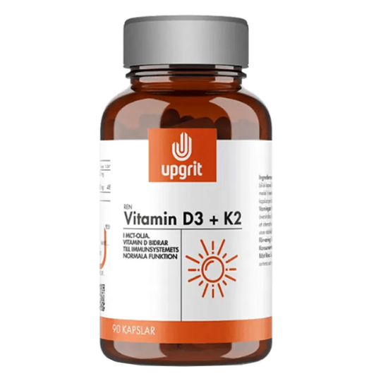 Upgrit Vitamin D3 + K2, 90 kapslar