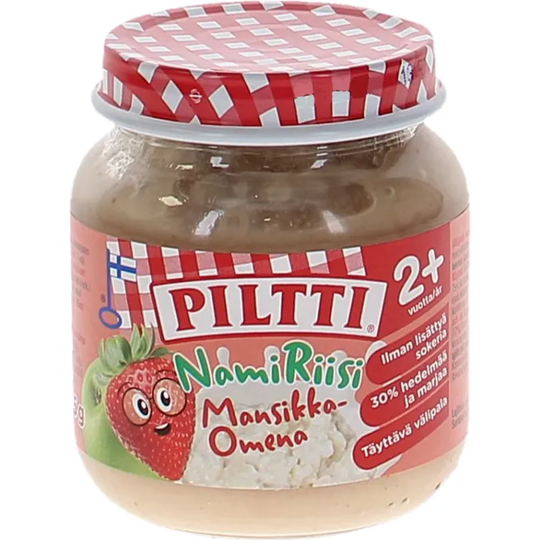 Piltti 4 x Puré Jordgubbe & Äpple