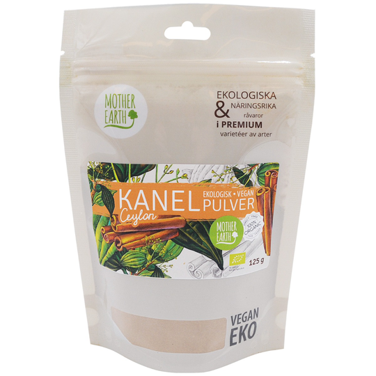 Mother Earth Kanel Ceylon Mald, 125 g ekologisk