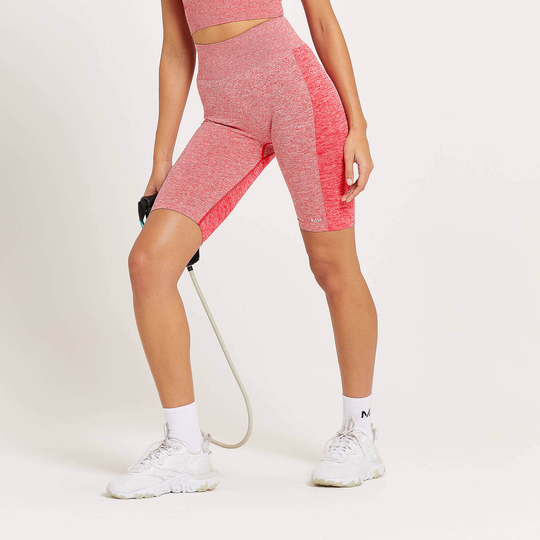 MP Women's Curve High Waisted Cycling Shorts - Röd - XS