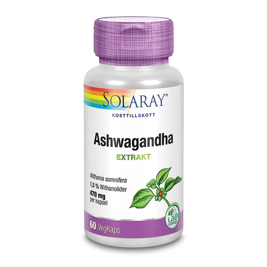 Solaray Ashwagandha Root, 60 kapslar