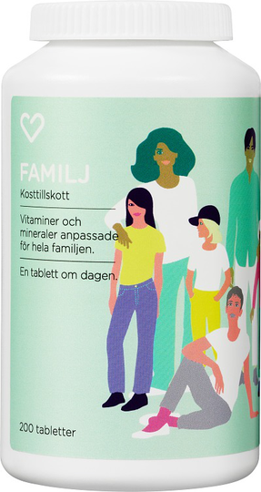 Hjärtats Multivitamin Familj Tablett 200st