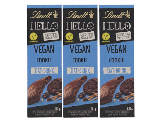 Lindt Choklad Vegan Cookie 3-pack