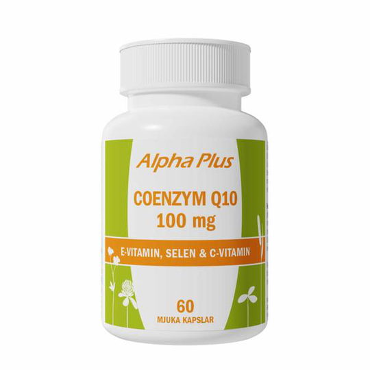 Alpha Plus Coenzym Q10 100 mg 60 mjuka kapslar