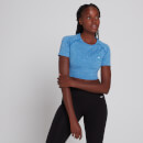 MP Women's Curve Crop Short Sleeve T-Shirt − Blå - XXS