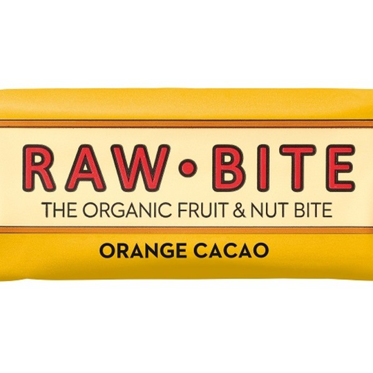 Rawbite Frukt- & Nötbar Apelsin & Kakao 50 g