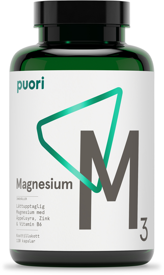 Puori M3 Magnesium 120 kapslar 225 mg