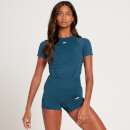 MP Women's Tempo Seamless Short Sleeve Crop Top - Blå - M