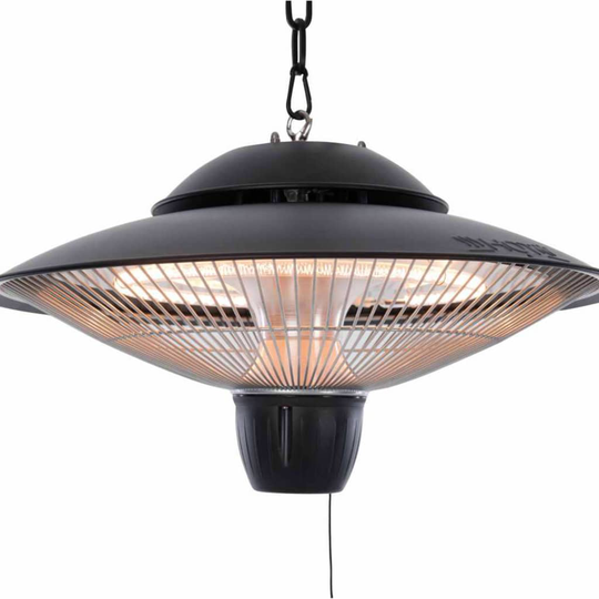 Sunred Hängande terrassvärmare Barcelona 1500 W halogen svart