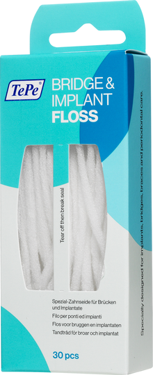 TePe Bridge & Implant Floss Tandtråd 30 st