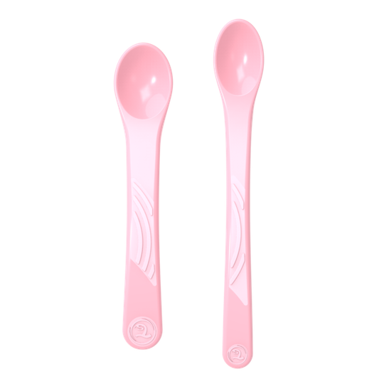 Twistshake 2x Feeding Spoon Set 4+m Pastell Rosa