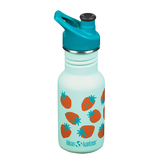 Klean Kanteen - Kid Classic Narrow Sportflaska 35,5 cl Blue + Strawberrys
