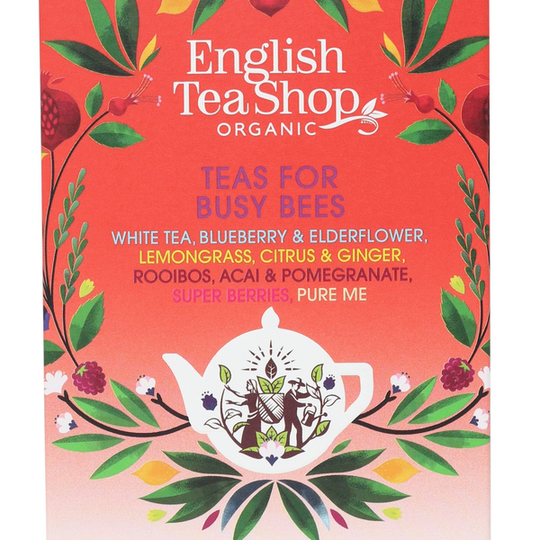 English Tea Shop Teas for Busy Bees 5 olika smaker 34 g