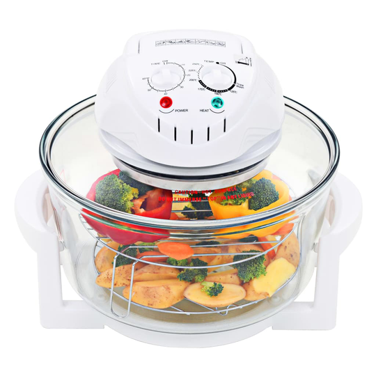 vidaXL Konvektionsugn halogen med expansionsring 1400 W 17 L