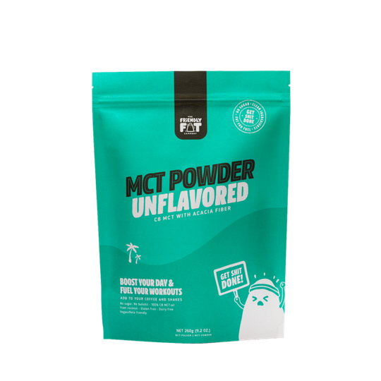 The Friendly Fat Company C8 MCT-Pulver med Acacia fiber 260g