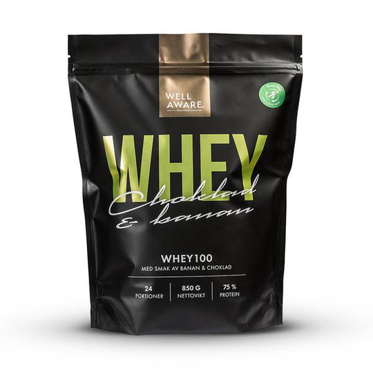 WellAware Whey 100 Banan/Choklad 850 g