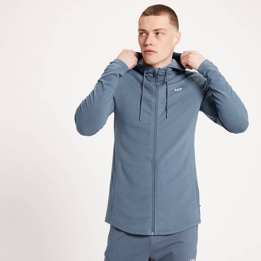 MP Form Zip Up Hoodie för män - Blå - XS