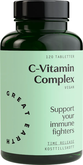 Great Earth C-Vitamin Complex, 120 tabletter