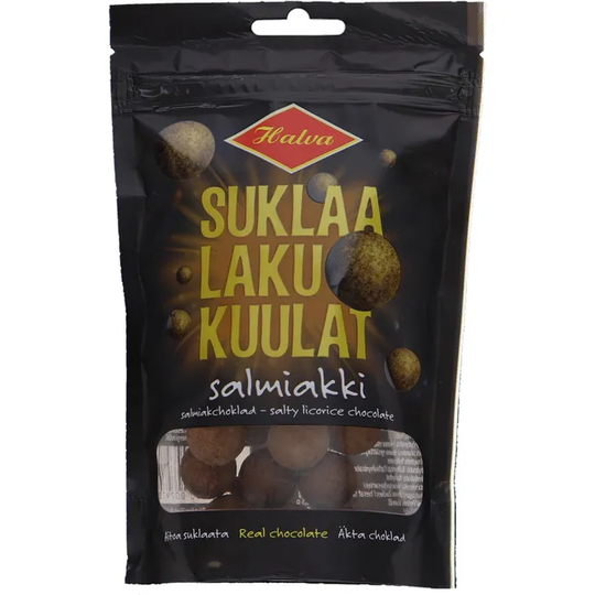 Halva Salmiak Chokladkulor