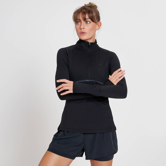 MP Women's Velocity Ultra 1/4 Zip Top - Svart - XXS
