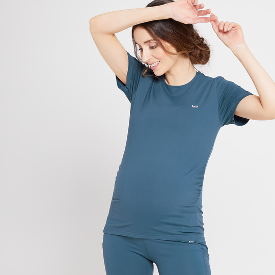 MP Women's Power Maternity Short Sleeve Top - Ljusblå - XS