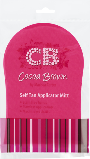 Cocoa Brown Pink Tanning Mitt