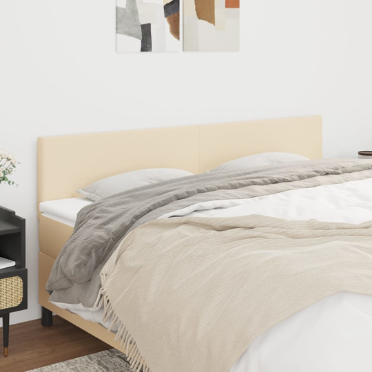 vidaXL Huvudgavlar 2 st gräddvit 100 x 5 x 78/88 cm tyg